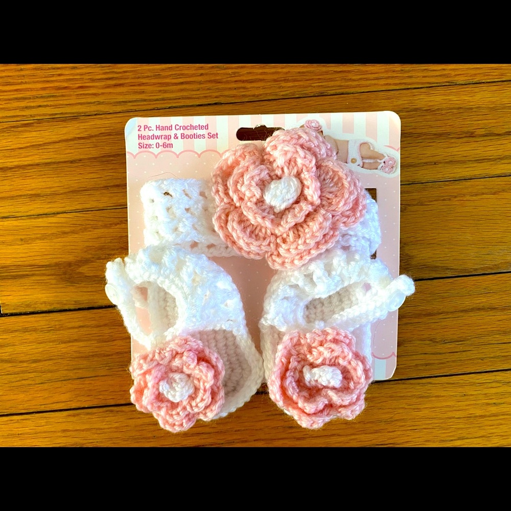 Newborn Booties & Headband